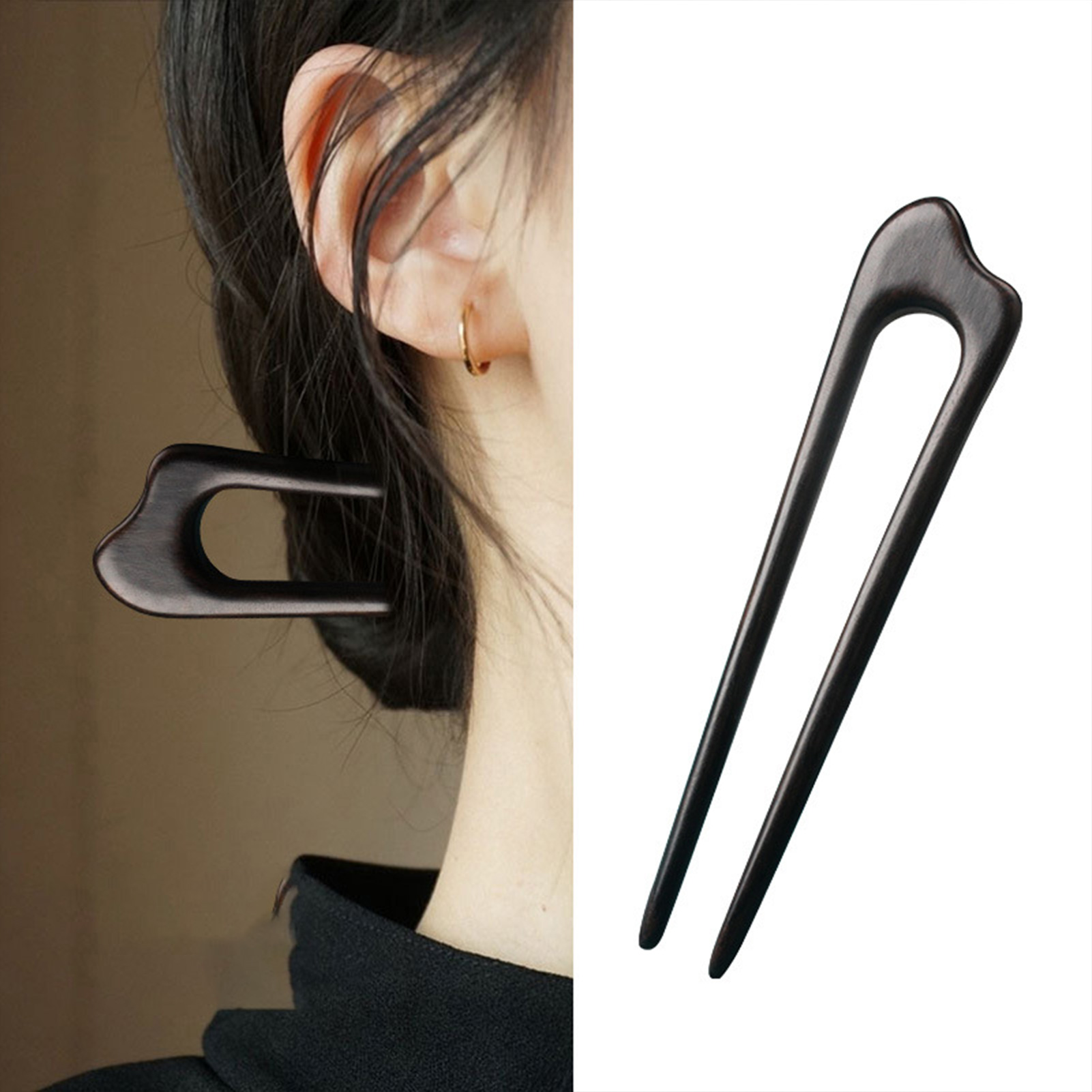 Women Fashion Hair Style - دبابيس شعر صينية بسيطة على شكل