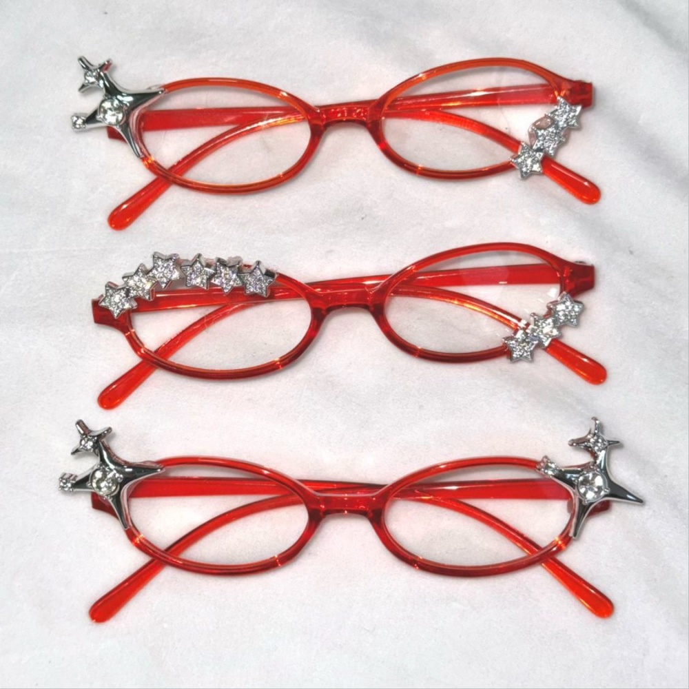 Women Fashion Glasses - نظارات مزينة بأحجار الراين على شكل