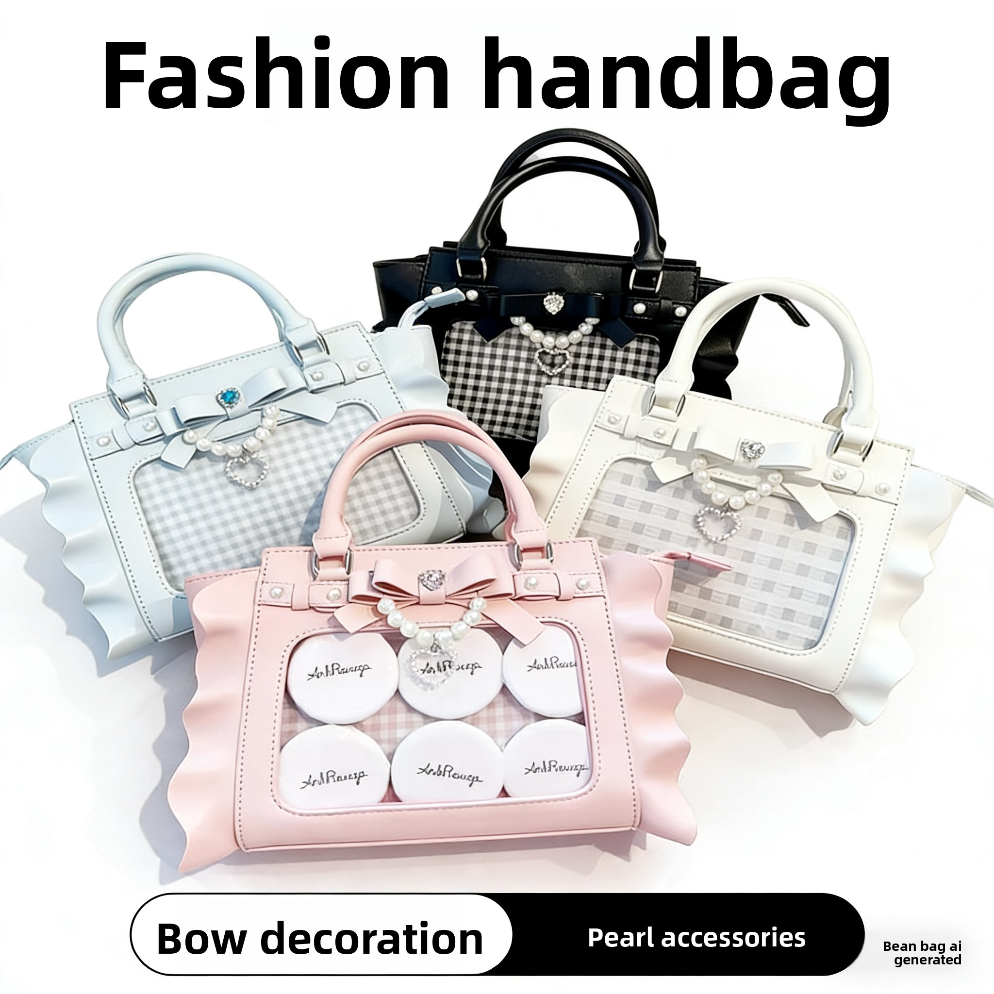 Women Fashion Japan - حقيبة يد نسائية كبيرة بتصميم لوليتا