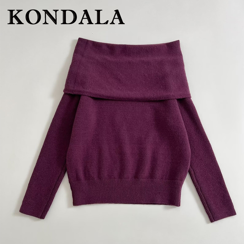 Women'S Fashion Trends Fall 2025 - KONDALA سترة كلاسيكية باللون الأحمر الخمري
