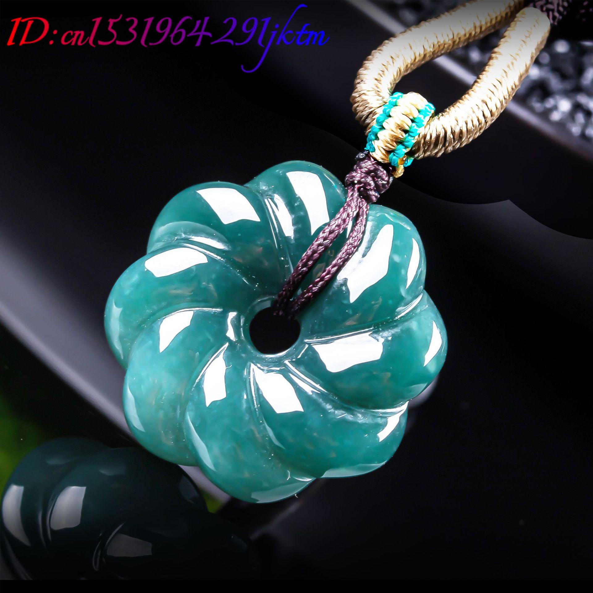 قلادة زهرة من اليشم البورمي ال - مراجعة Women Fashion Necklace وسعره
