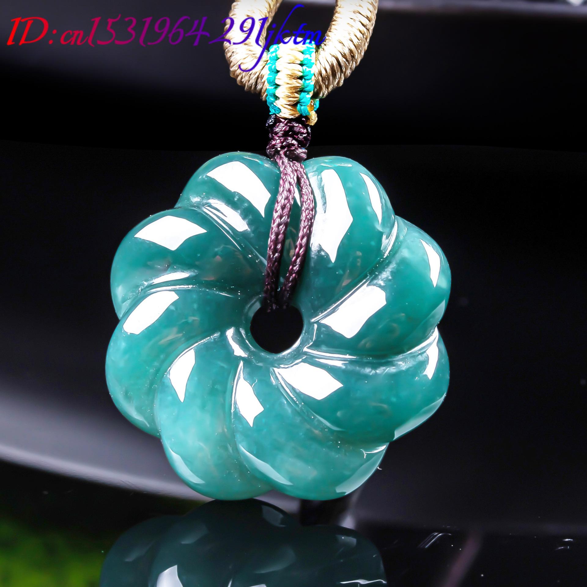 قلادة زهرة من اليشم البورمي ال - مراجعة Women Fashion Necklace وسعره