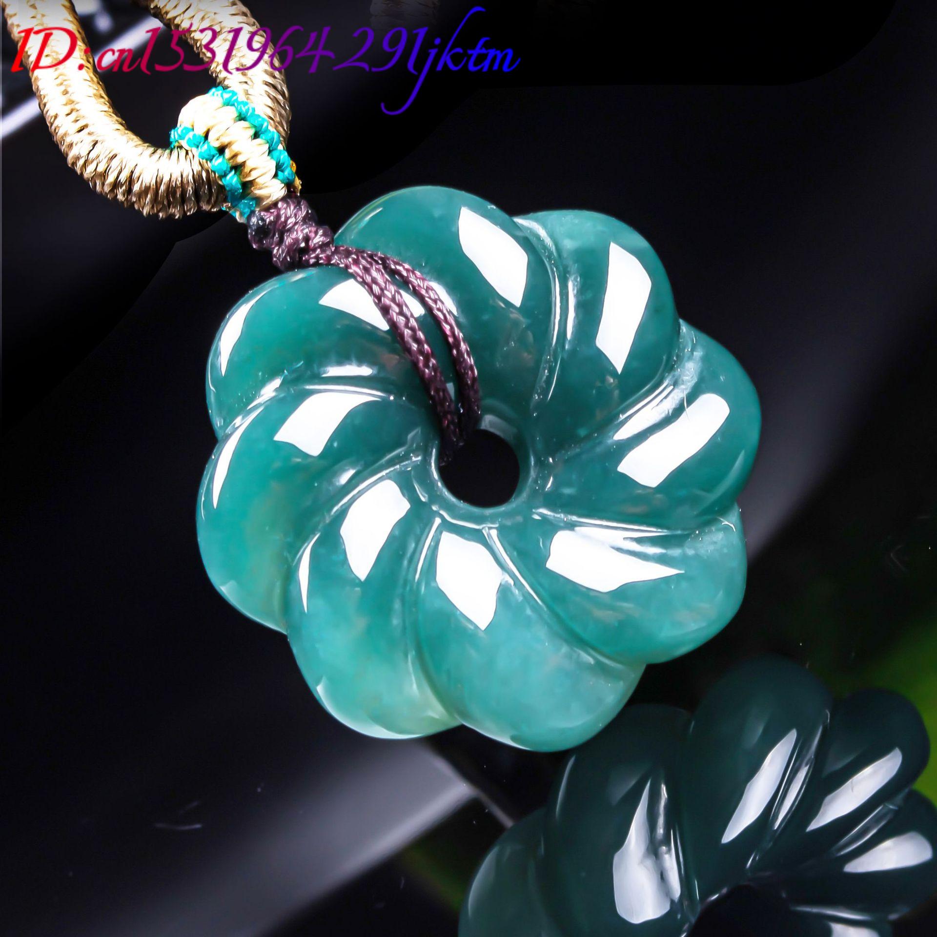 قلادة زهرة من اليشم البورمي ال - مراجعة Women Fashion Necklace وسعره
