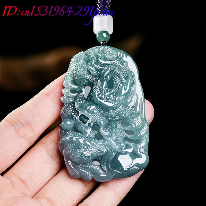 قلادة التنين من اليشم البورمي  - مراجعة Women Fashion Necklace وسعره