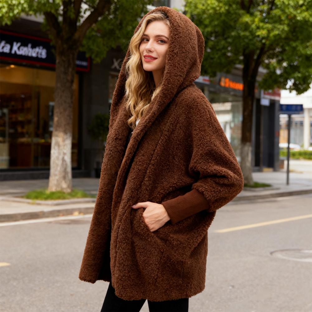 معطف شتوي نسائي بقلنسوة فروية، - مراجعة Sherpa Coat Women وسعره