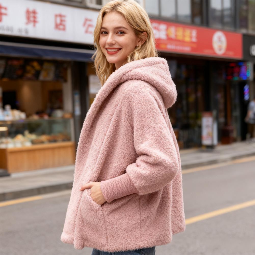 معطف شتوي نسائي بقلنسوة فروية، - مراجعة Sherpa Coat Women وسعره