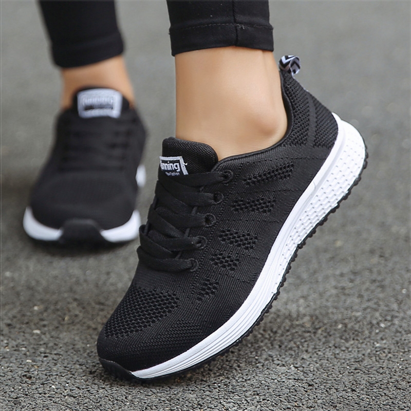 النساء حذاء كاجوال تنفس شبكة أ - مراجعة Women'S Fashion Tennis Shoes وسعره