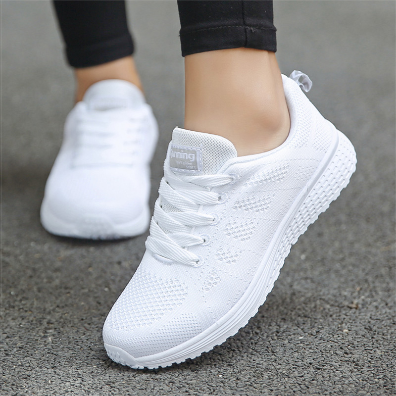 النساء حذاء كاجوال تنفس شبكة أ - مراجعة Women'S Fashion Tennis Shoes وسعره