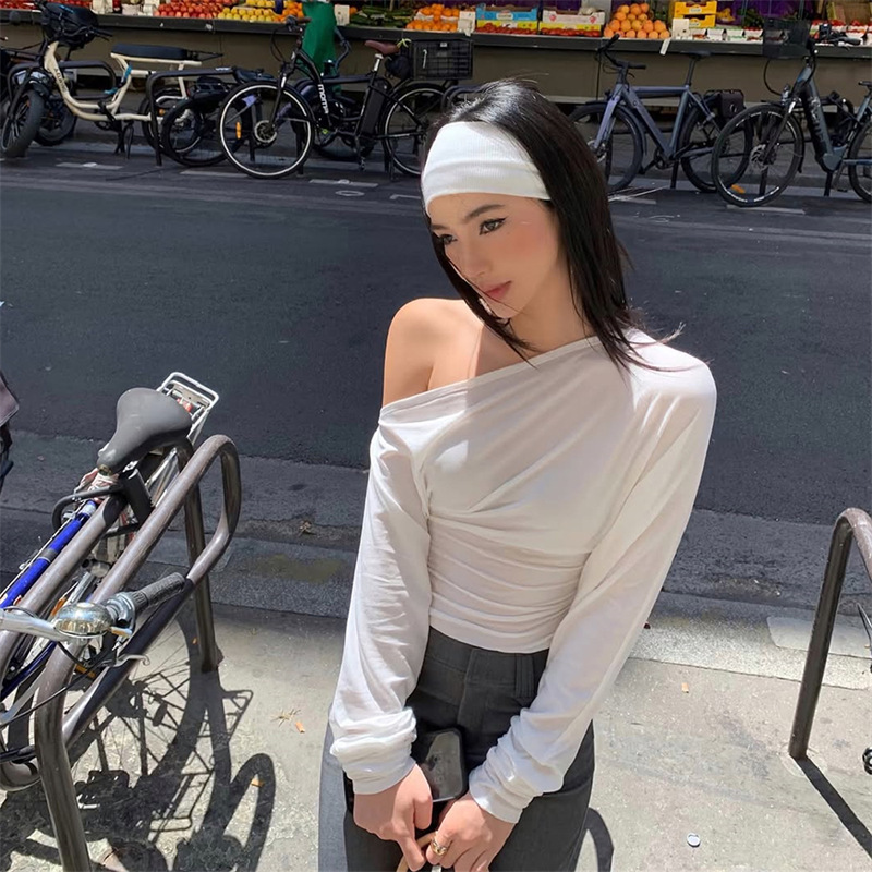 بلوزة نسائية 2026 بكتف واحد وأ - مراجعة Off Shoulder Top وسعره