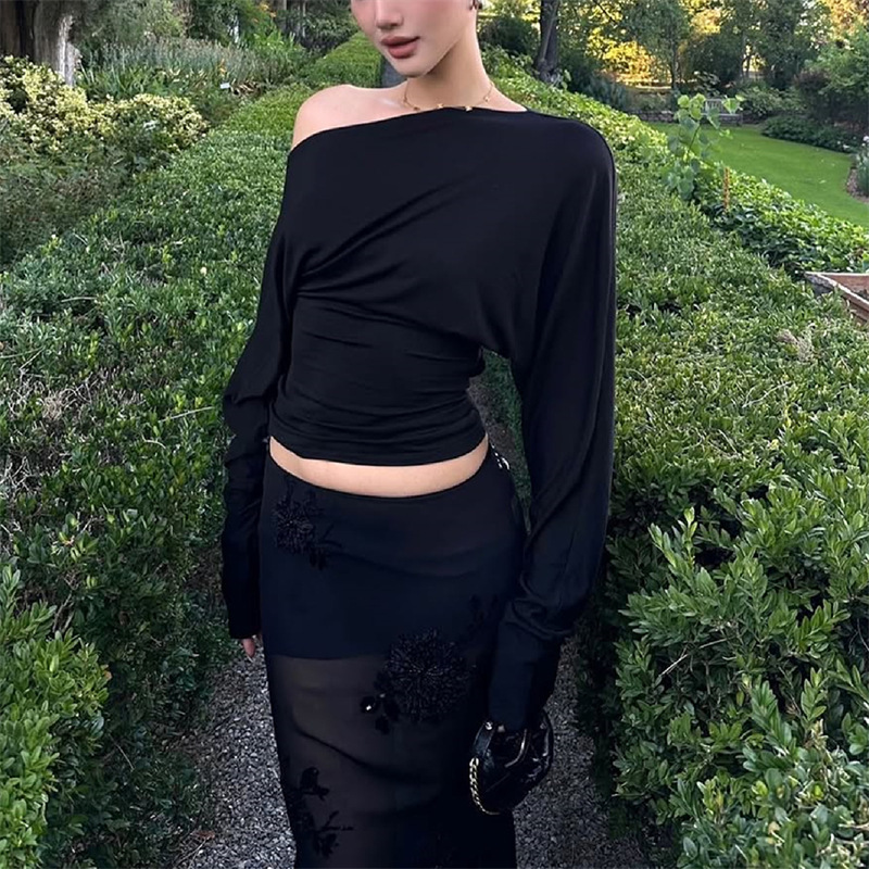 بلوزة نسائية 2026 بكتف واحد وأ - مراجعة Off Shoulder Top وسعره