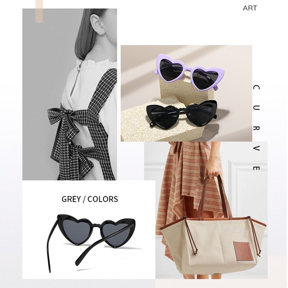 نظارات شمسية على شكل قلب بحماي - مراجعة Women Fashion Glasses وسعره