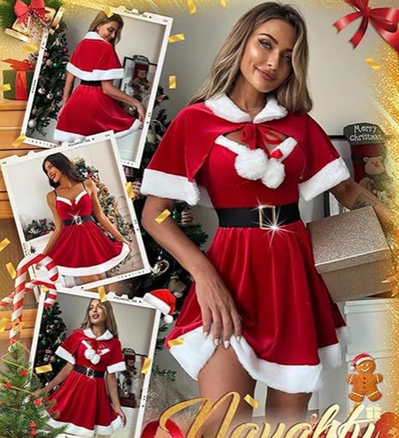 سانتا كلوز زي ملابس عيد الميلا - مراجعة Women Fashion Reddit وسعره