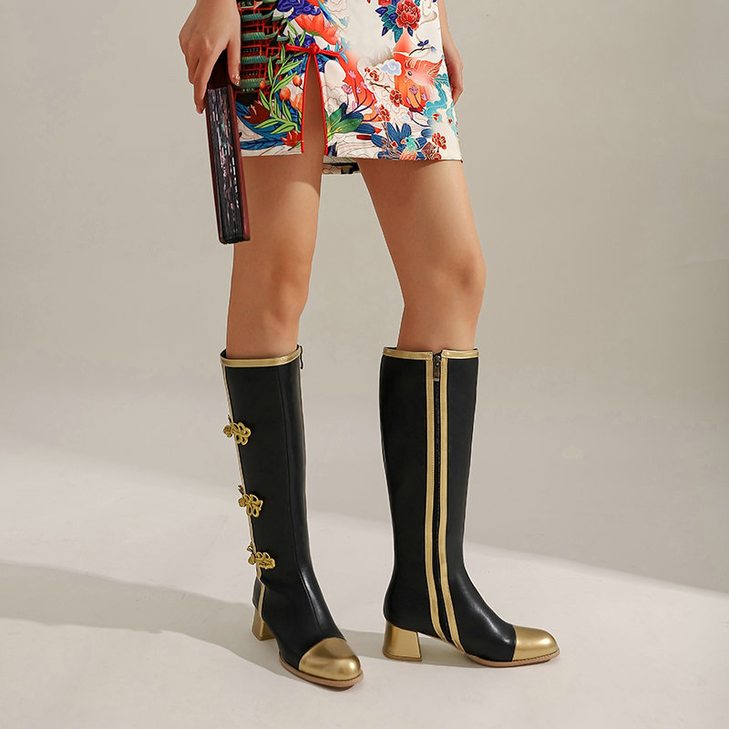 كبيرة الحجم موضة حذاء برقبة لل - مراجعة Women'S Fashion Knee High Boots وسعره