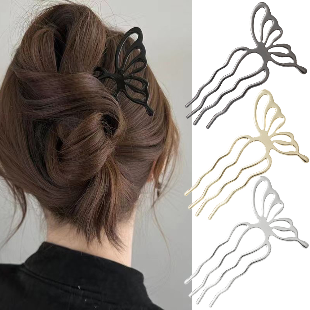 الكورية فراشة U شكل الشعر العص - مراجعة Women Fashion Hair Style وسعره