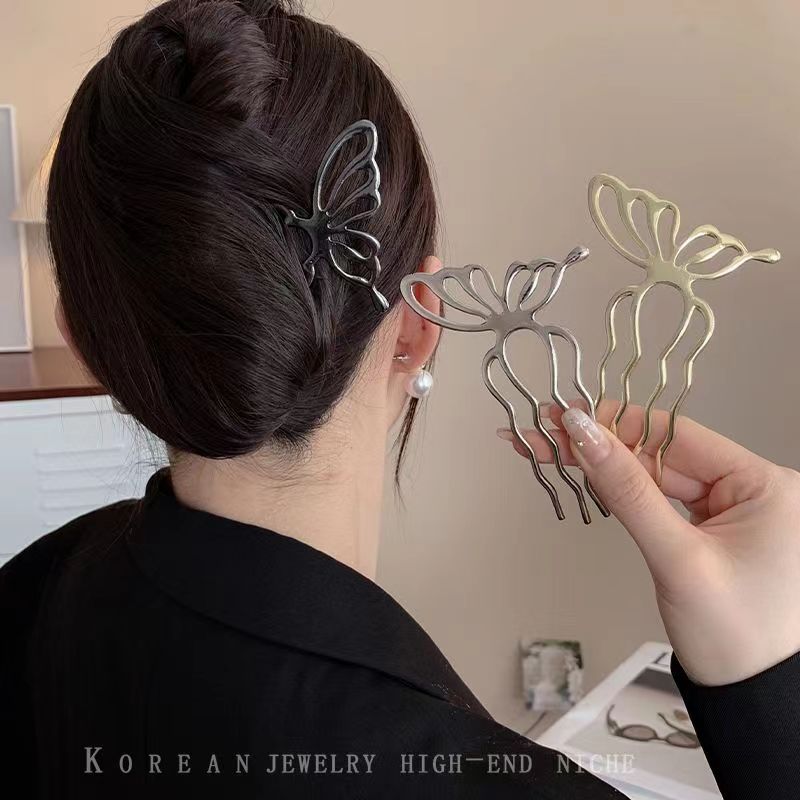 الكورية فراشة U شكل الشعر العص - مراجعة Women Fashion Hair Style وسعره