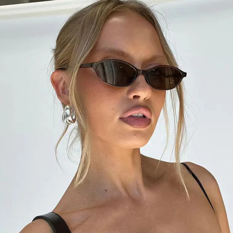 نظارات شمسية بإطار بيضاوي عتيق - مراجعة Women Fashion Glasses وسعره