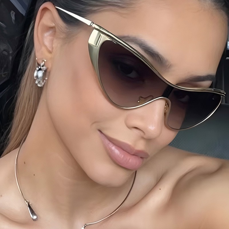 نظارات شمسية بدون إطار بتصميم  - مراجعة Women Fashion Glasses وسعره