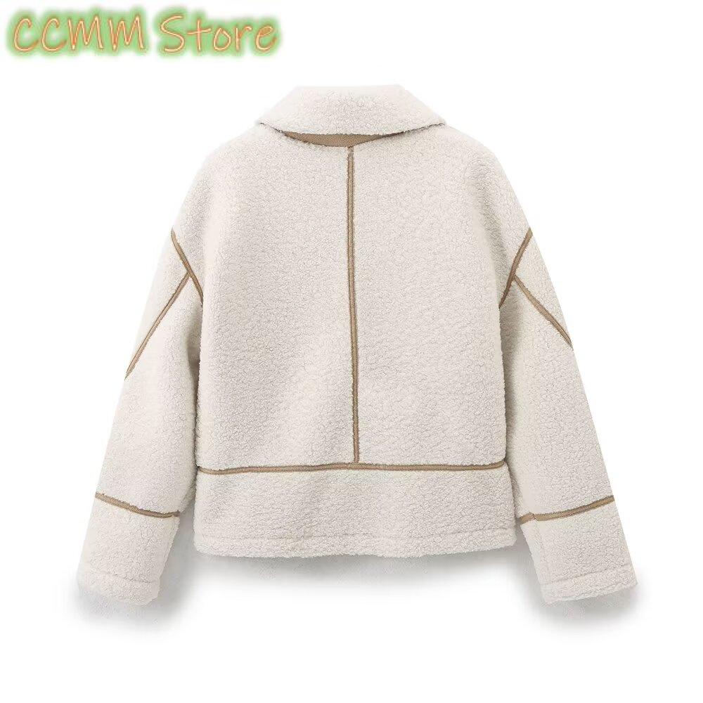 سترة شيربا ذات طراز جديد وسحاب - مراجعة Sherpa Coat Women وسعره