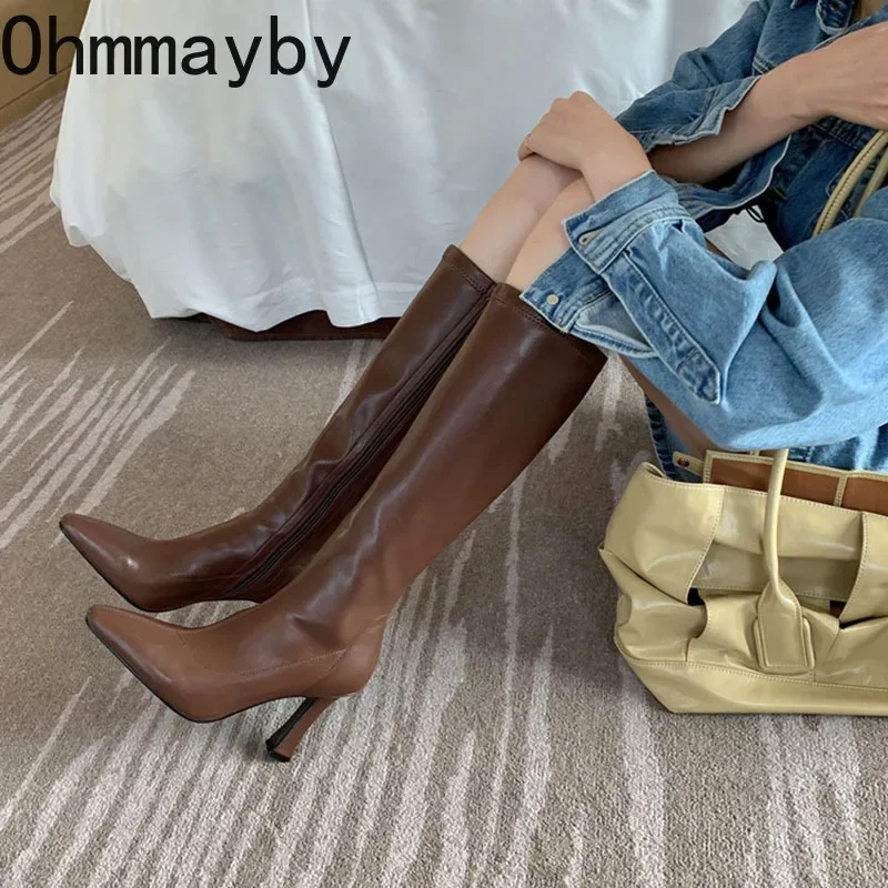 أحذية طويلة شتوية للسيدات بكعب - مراجعة Women'S Fashion Knee High Boots وسعره