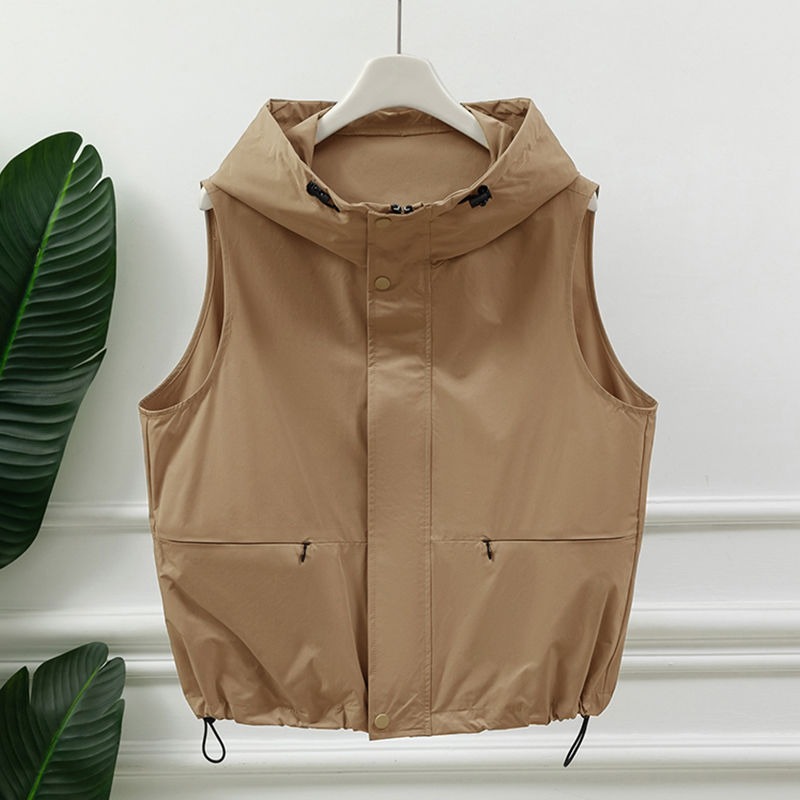 سترة نسائية بغطاء للرأس باللون - مراجعة Women'S Fashion Utility Vest وسعره