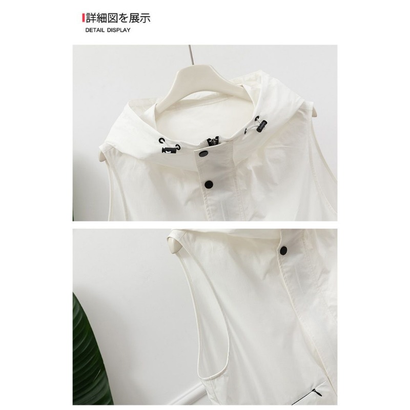 سترة نسائية بغطاء للرأس باللون - مراجعة Women'S Fashion Utility Vest وسعره