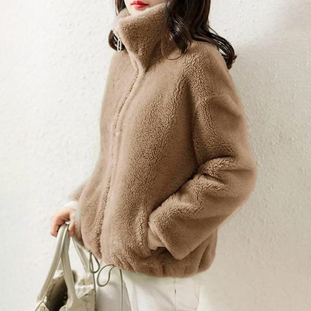 معطف نسائي من البوليستر، معطف  - مراجعة Sherpa Coat Women وسعره