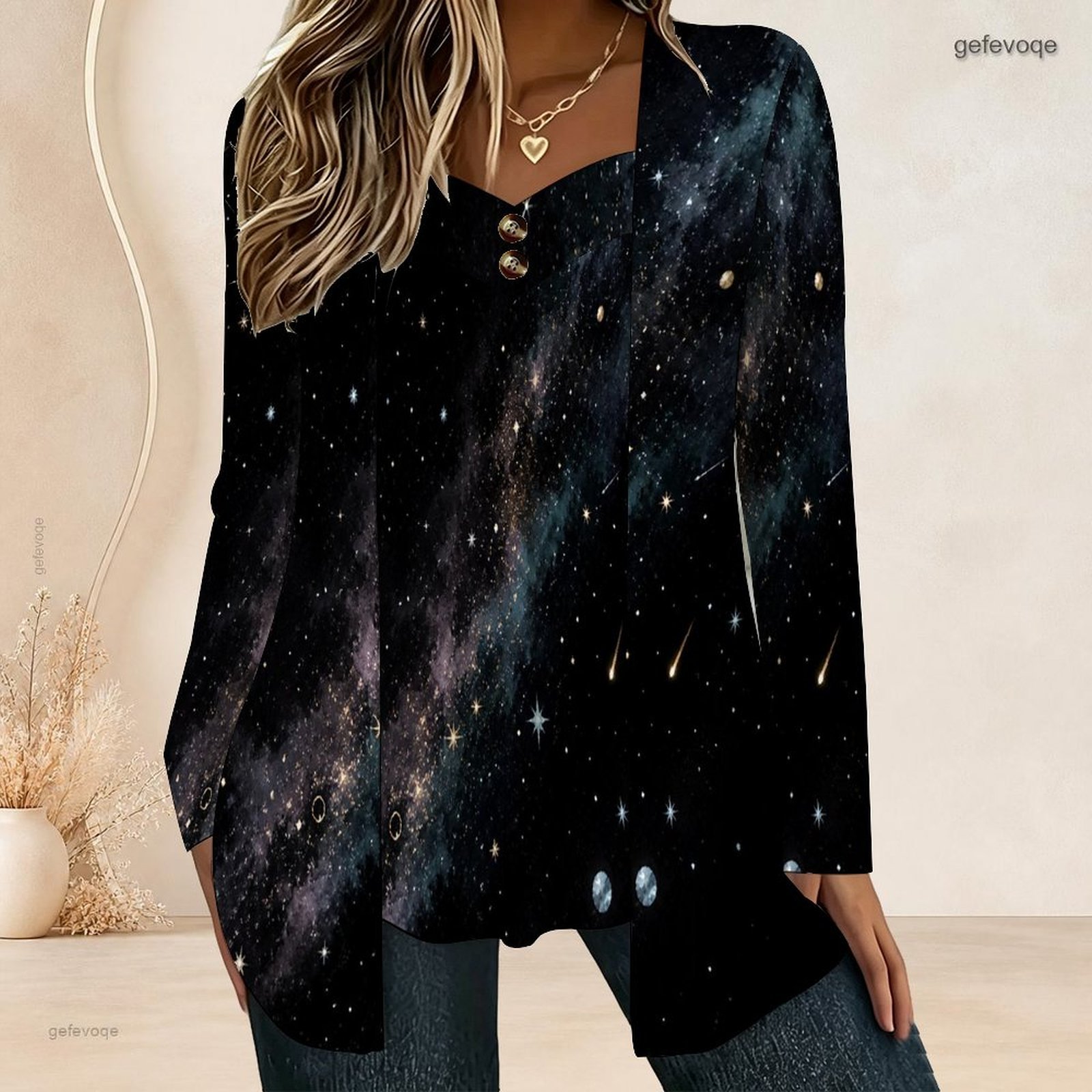 بلوزة نسائية بأكمام طويلة بتصم - مراجعة V Neck Cami Top وسعره
