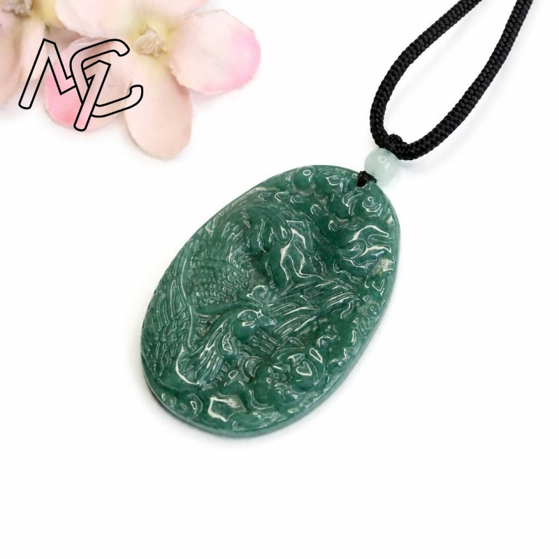 قلادة من اليشم الطبيعي الأصلي  - مراجعة Women Fashion Necklace وسعره