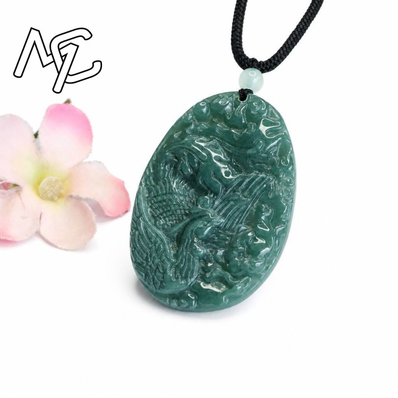 قلادة من اليشم الطبيعي الأصلي  - مراجعة Women Fashion Necklace وسعره
