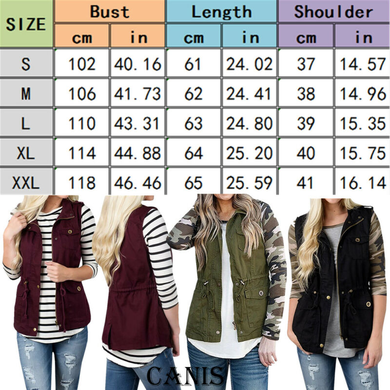 سترة سفاري مع جيوب ورباط للنسا - مراجعة Women'S Fashion Utility Vest وسعره