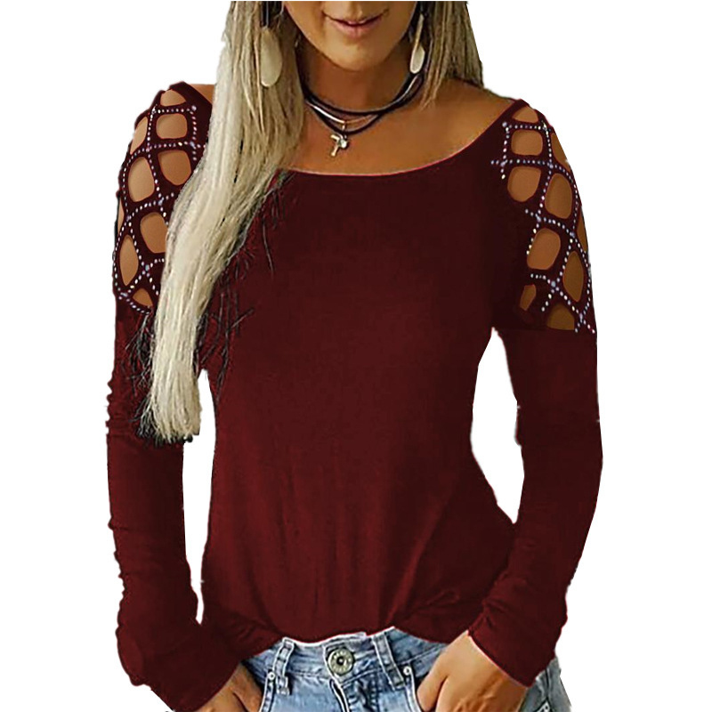 بلوزة نسائية بأكمام طويلة مكشو - مراجعة Off Shoulder Top وسعره